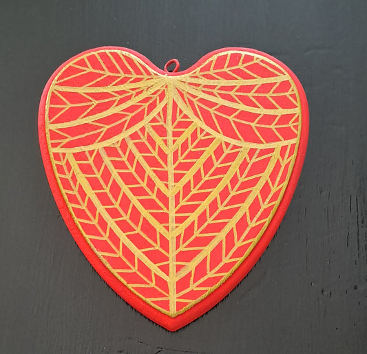 Cœur Angélique- Rouge/or