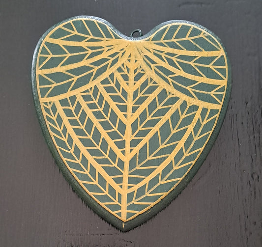 Cœur - Vert/Or