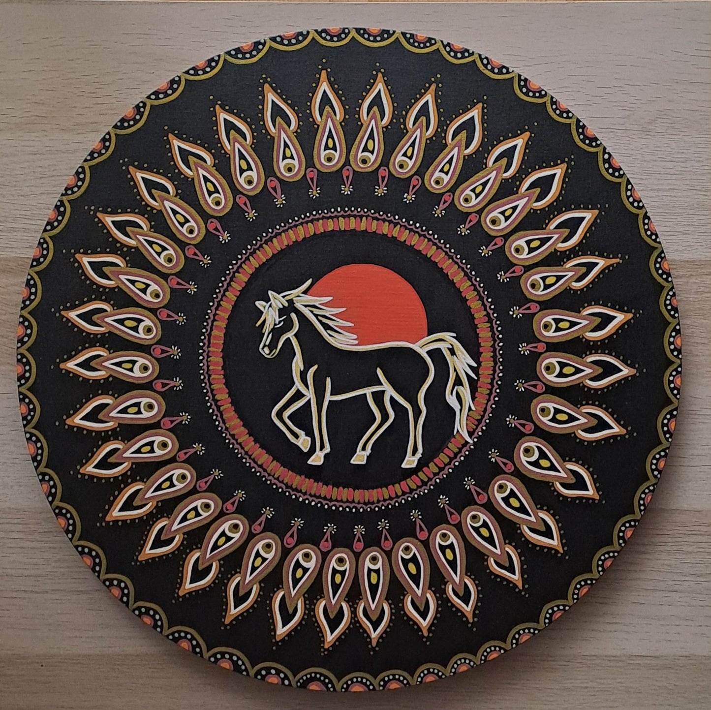 Mandala Cheval-Disponible uniquement pour la Suisse - Pas d'expédition