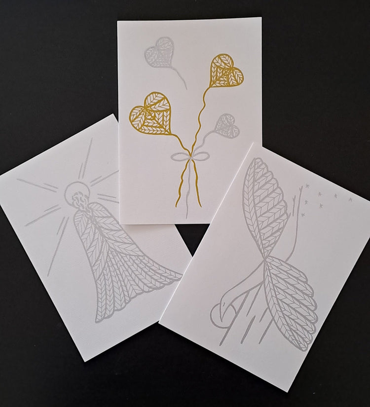 étreintes invisibles - cartes hommages