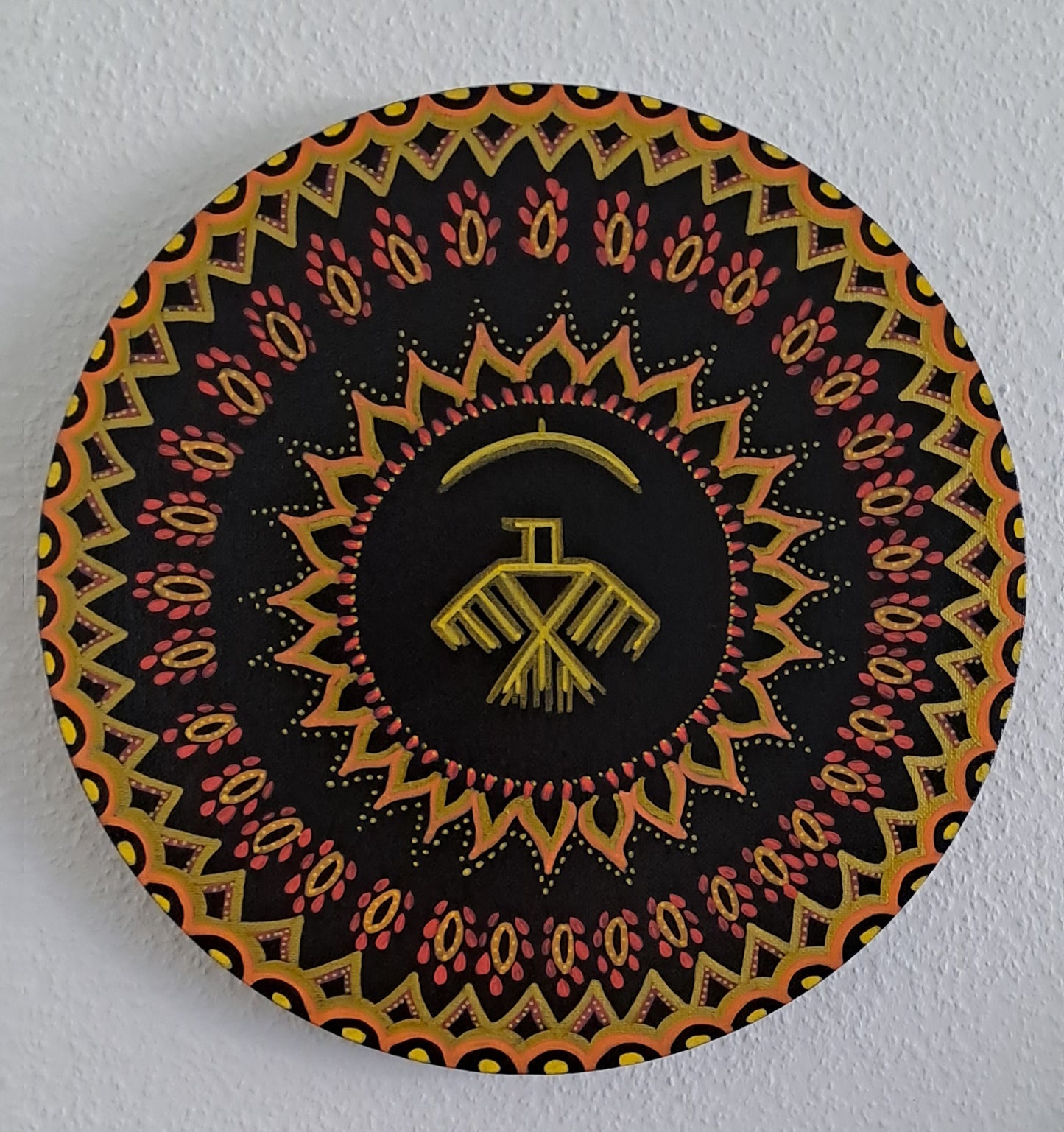 Mandala - oiseau de feu