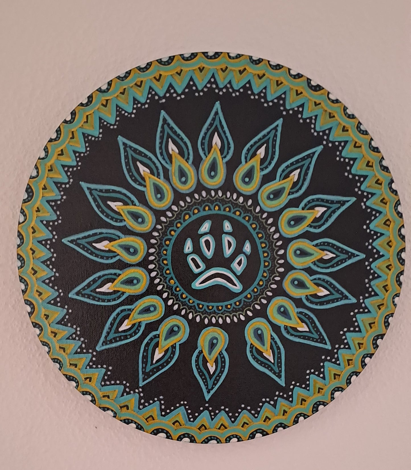 Mandala - Empreinte du loup - souffle de la Terre