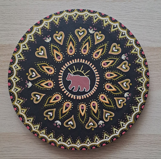 Peinture acrylique originale et unique de 30cm. Disponible pour exposition, avec possibilité de vente privée sur rendez‑vous.