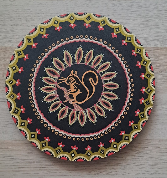 Peinture acrylique originale et unique de 30cm. Disponible pour exposition, avec possibilité de vente privée sur rendez‑vous.