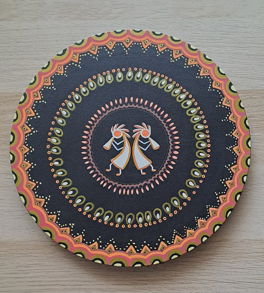 Peinture acrylique originale et unique de 30cm.Disponible pour exposition, avec possibilité de vente privée sur rendez‑vous.