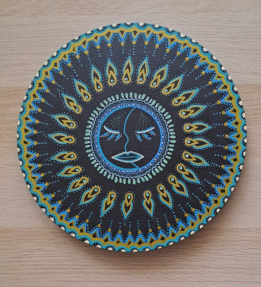 Peinture acrylique originale et unique de 30cm. Disponible pour exposition, avec possibilité de vente privée sur rendez‑vous.