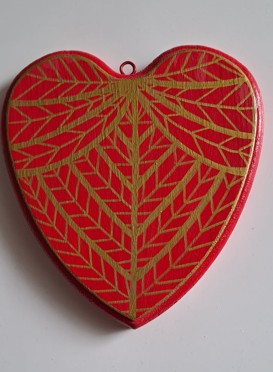Cœur Angélique- Rouge/or