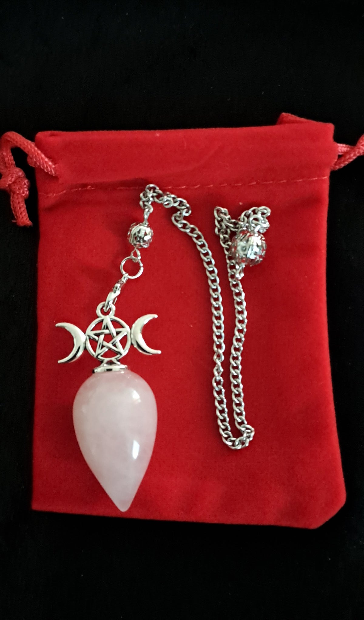 Pendule Quartz Rose Triple Lune et réponse à une question