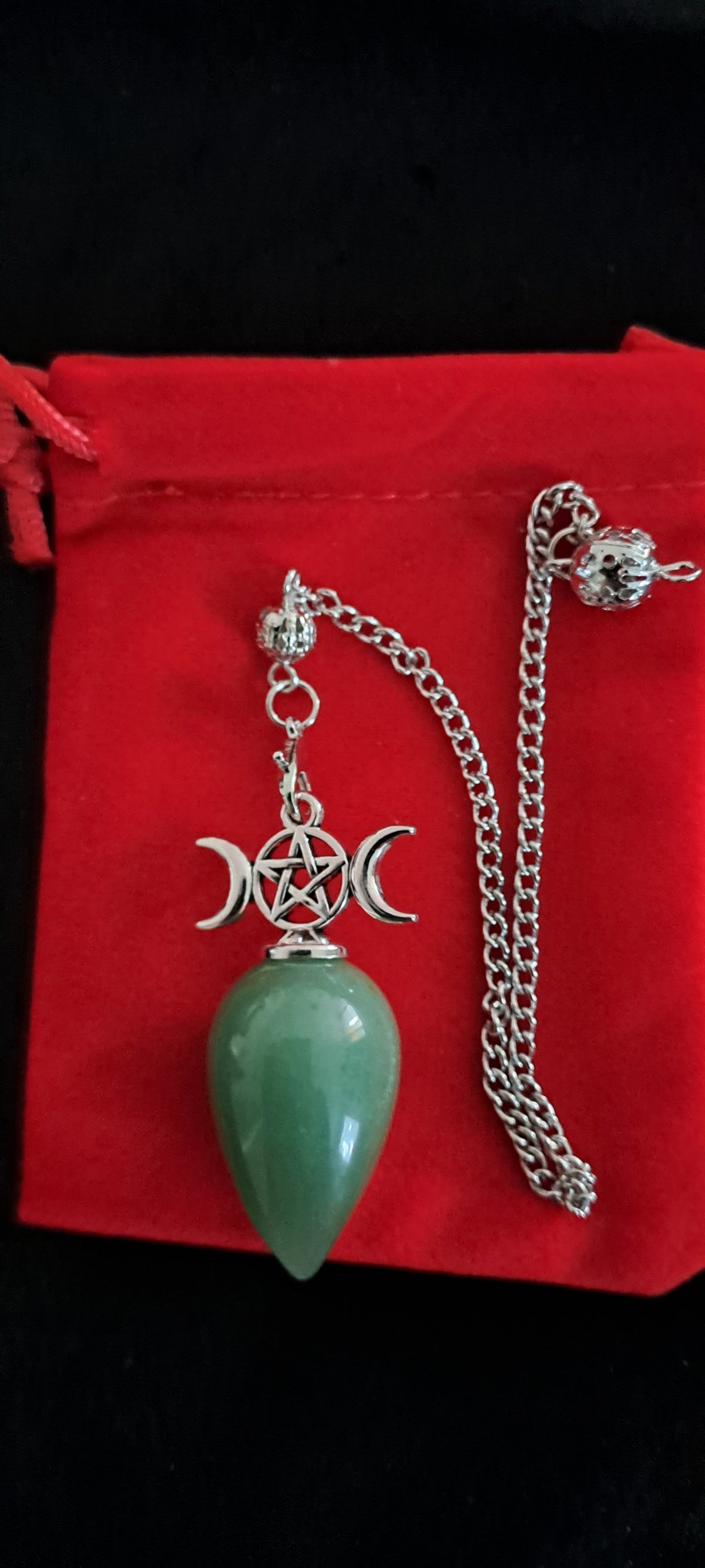 Pendule Aventurine Triple Lune et réponse à une question