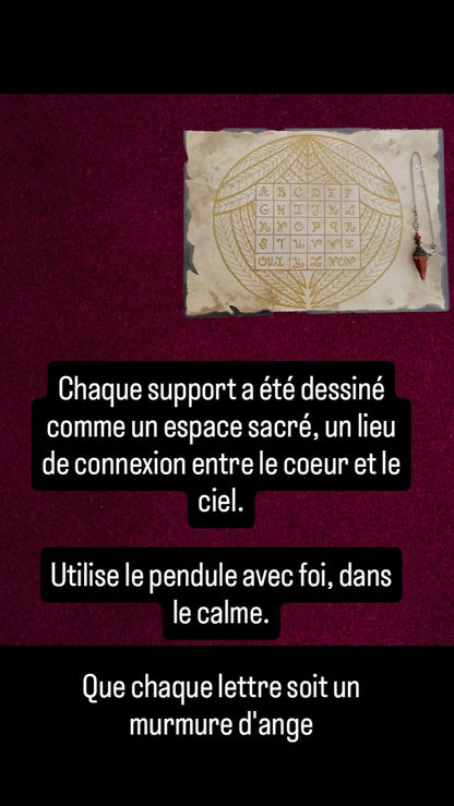 Support à pendule " Parchemin"