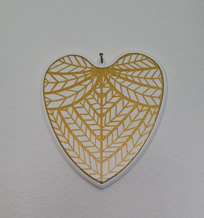 Coeur angélique - blanc/or